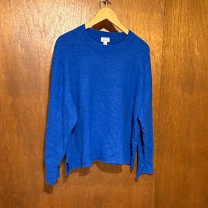 J. Crew Women's Bright Blue Crewneck Sweater